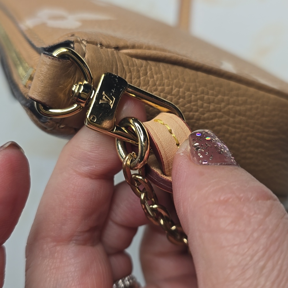 Louis Vuitton Empreinte Monogram Giant Multi Pochette Accessories Arizona Creme - Picture 8 of 16